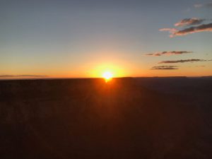 夕日に染まるグランドキャニオン